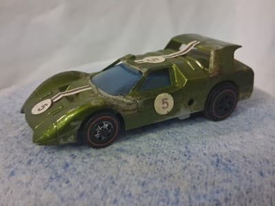Hot Wheels Sizzlers Angeleno M-70 1970 Olive Green Vintage Mexico - Thumbnail 2