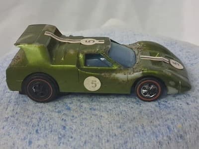 Hot Wheels Sizzlers Angeleno M-70 1970 Olive Green Vintage Mexico - Thumbnail 4