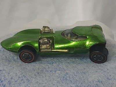Vintage Hot Wheels Redline 1968 Light Apple Green Twinmill - * Bent Axle - Thumbnail 7