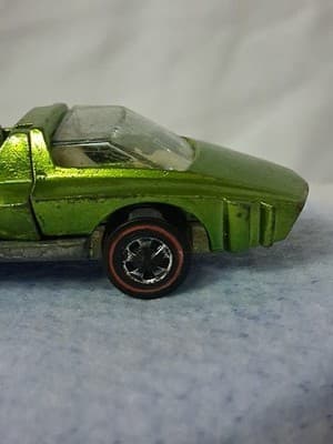 Redline Hotwheels Light Apple Green 1969 Hairy Hauler White Interior Nice Shape - Thumbnail 8