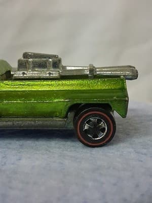 Redline Hotwheels Light Apple Green 1969 Hairy Hauler White Interior Nice Shape - Thumbnail 2