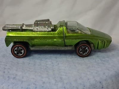 Redline Hotwheels Light Apple Green 1969 Hairy Hauler White Interior Nice Shape - Thumbnail 6