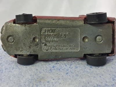 1968 Hot Wheels Red Line Turbofire Spectraflame Red USA Made Mattel - Thumbnail 9