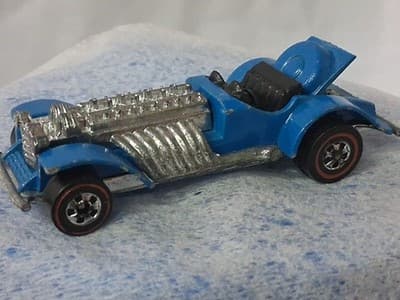 Hot Wheels 1970 Redline Baby Blue Sweet 16 Die cast Car, Good Shape Hong Kong - Thumbnail 8