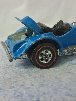 Hot Wheels 1970 Redline Baby Blue Sweet 16 Die cast Car, Good Shape Hong Kong - Thumbnail 4