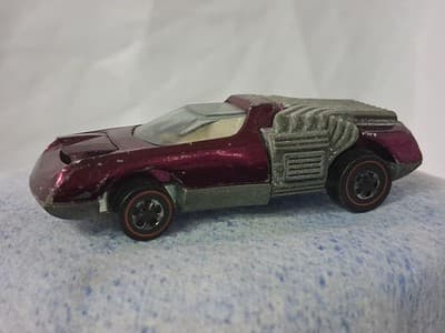 Hot Wheels Redline Noodle Head 1970 Vtg Magenta with White Interior 🔥 - Thumbnail 2