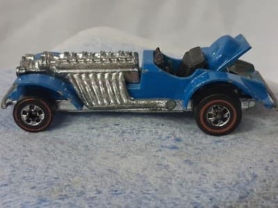 Hot Wheels 1970 Redline Baby Blue Sweet 16 Die cast Car, Good Shape Hong Kong - Thumbnail 7