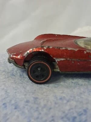 1968 Hot Wheels Red Line Turbofire Spectraflame Red USA Made Mattel - Thumbnail 4