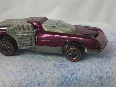 Hot Wheels Redline Noodle Head 1970 Vtg Magenta with White Interior 🔥 - Thumbnail 7