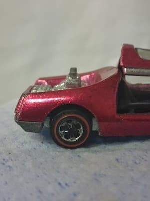 Hot Wheels Redline Magenta Mod Quad Black Interior 1970 NM - Thumbnail 3