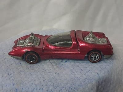 Hot Wheels Redline Magenta Mod Quad Black Interior 1970 NM - Thumbnail 7