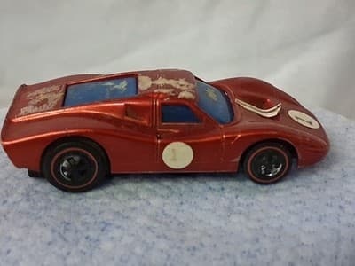1969 Hot Wheels Sizzlers " Ford Mark IV " RED Vintage Mexico UnTested - Thumbnail 4