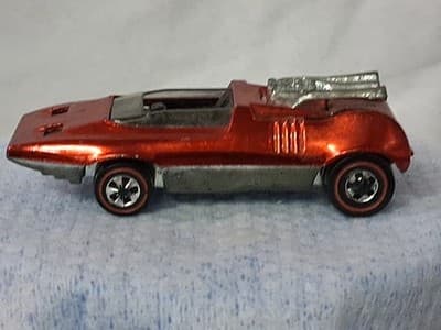 1/64 SCALE HOT WHEELS VINTAGE LOOSE REDLINE RED PEEPING BOMB - Thumbnail 4