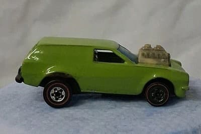 Vintage Hot Wheels REDLINE Tires Green Poison Pinto Hong Kong 1975 🛞 - Thumbnail 5