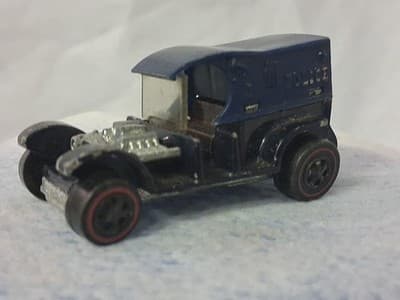 HOT WHEELS REDLINE 1969 Paddy Wagon Dark Blue Car Vtg - Thumbnail 2
