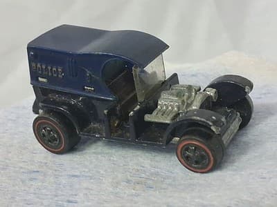 HOT WHEELS REDLINE 1969 Paddy Wagon Dark Blue Car Vtg - Thumbnail 7