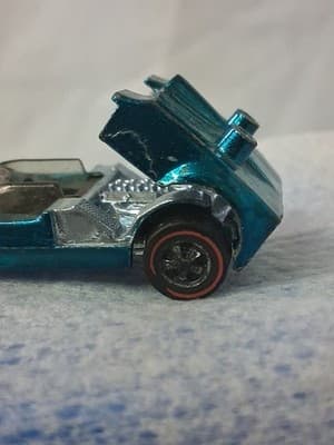 Hot Wheels Redline CHAPARRAL 2G Aqua / Black Interior USA 1968 No Spoiler - Thumbnail 3