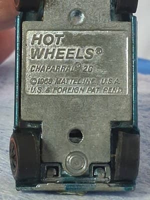 Hot Wheels Redline CHAPARRAL 2G Aqua / Black Interior USA 1968 No Spoiler - Thumbnail 12