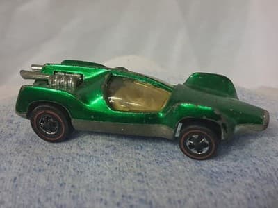 ORIGINAL OWNER HOT WHEELS REDLINE 1969 GREEN MANTIS - Thumbnail 3