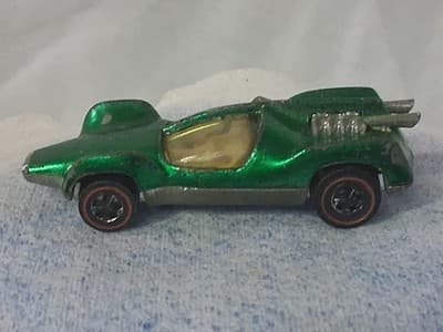 ORIGINAL OWNER HOT WHEELS REDLINE 1969 GREEN MANTIS - Thumbnail 5