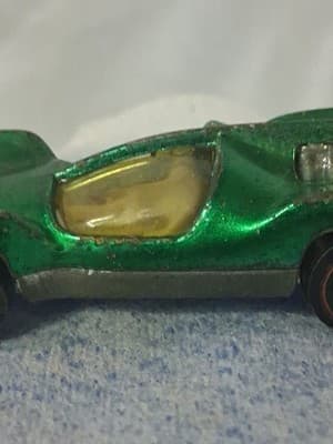 ORIGINAL OWNER HOT WHEELS REDLINE 1969 GREEN MANTIS - Thumbnail 7