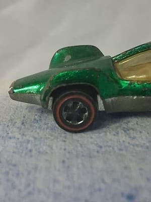 ORIGINAL OWNER HOT WHEELS REDLINE 1969 GREEN MANTIS - Thumbnail 8