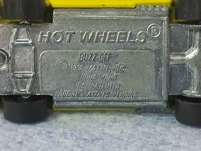 Hot Wheels 1969 REDLINE Yellow Buzz-Off Diecast Car, Nice Cond Hong Kong 🐝 - Thumbnail 15