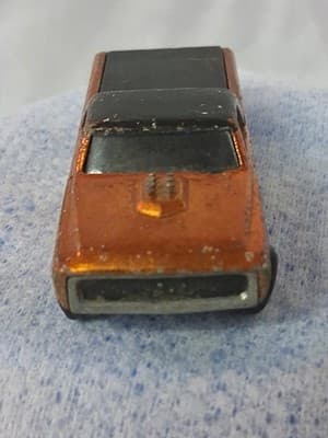 Hot Wheels Y24 Original 1968 Redline US CUSTOM FLEETSIDE Spectraflame Orange USA - Thumbnail 8