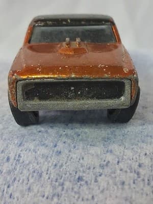 Hot Wheels Y24 Original 1968 Redline US CUSTOM FLEETSIDE Spectraflame Orange USA - Thumbnail 9