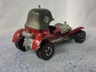 Rare Vintage Redline Hot Wheels RED Red Baron 1969 Hong Kong #2 - Thumbnail 2