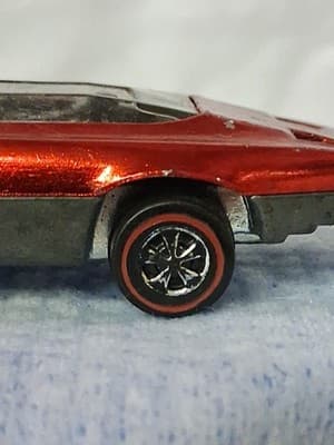1/64 SCALE HOT WHEELS VINTAGE LOOSE REDLINE RED PEEPING BOMB - Thumbnail 9