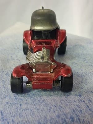 Rare Vintage Redline Hot Wheels RED Red Baron 1969 Hong Kong #2 - Thumbnail 6