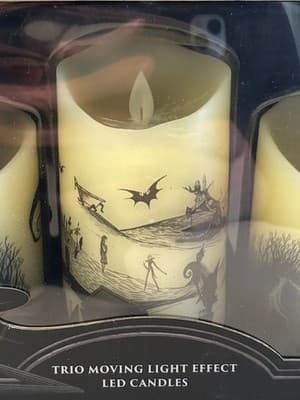 Disney Nightmare Before Christmas LED Flickering Flameless Candles | Set of 3 - Thumbnail 2