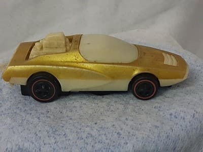 Vintage 1969 Mattel Hot Wheels Sizzlers Redline Revin Heaven Hot Gold Untested - Thumbnail 4