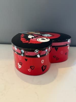 JACK & SALLY Heart Shaped Trinket Box Nightmare Before Christmas. Cardboard - Thumbnail 5