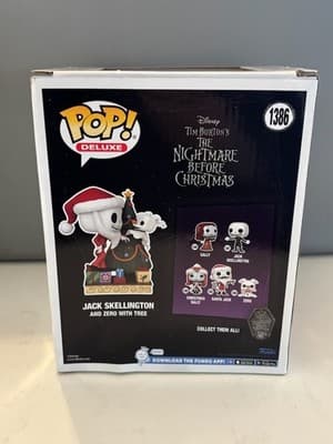 Funko Pop! Deluxe Jack Skellington and Zero with Christmas Tree #1386 - Thumbnail 4