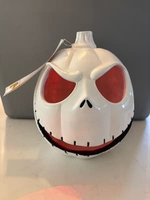 Disney Nightmare Before Christmas Color Changing LED Light Up 10" Pumpkin - NWT - Thumbnail 3