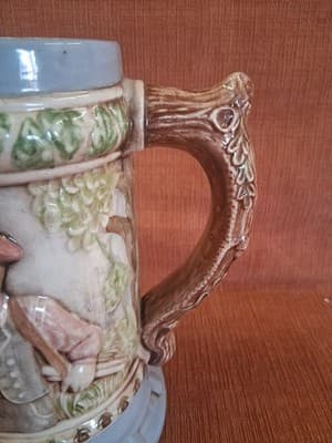 13 inch Large Beer Decorative Ceramic with 3D Images Hunting Theme - Thumbnail 6