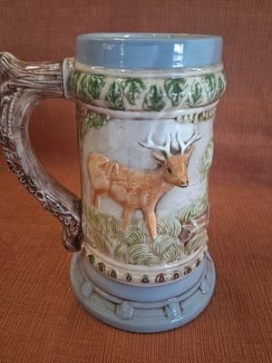 13 inch Large Beer Decorative Ceramic with 3D Images Hunting Theme - Thumbnail 9