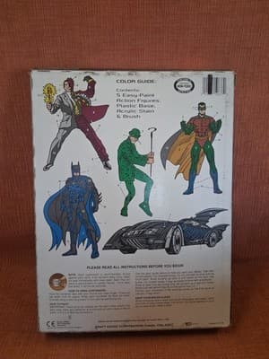 VTG DC Comics Batman Forever 3-D Stand-Ups Craft House Painting Art Kit - Thumbnail 2