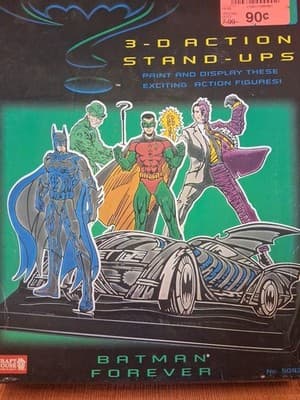 VTG DC Comics Batman Forever 3-D Stand-Ups Craft House Painting Art Kit - Thumbnail 5