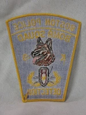 Boston Massachusetts Police Bomb Squad Detection Patch K9 🐕 - Thumbnail 2