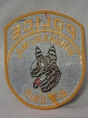 MASSACHUSETTS - Hingham Police K-9 Unit patch OBSOLETE Shoulder patch - Thumbnail 2