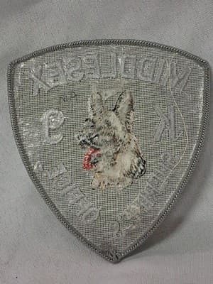 MIDDLESEX NEW JERSEY K-9 POLICE PATCH SHOULDER SIZE UNUSED TYPE 2 - Thumbnail 3