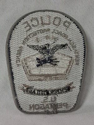 PENTAGON FORCE PROTECTION AGENCY POLICE SHOULDER PATCH Navy Blue/Silver 🇺🇸🚨🦅 - Thumbnail 3