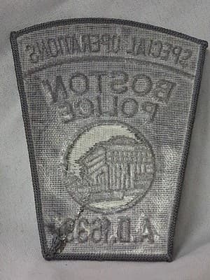 Rare Vintage BOSTON POLICE-SPECIAL OPERATIONS Patch. Obsolete 🚔 - Thumbnail 2