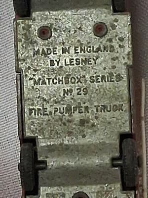 Vintage 1960s Lesney Matchbox No. 29 Denver Fire Pumper Truck Made in England 🚒 - Thumbnail 9
