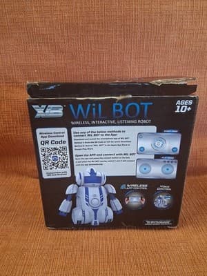 WiL BOT Wireless Interactive Voice Control Robot Age 10+ iOS Android NEW Open - Thumbnail 3