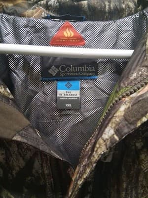 Columbia Jacket Mens 2X Multi Camo PHG Omni-Heat Omni-Tech Vintage Camo Coat Exc - Thumbnail 2