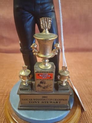 2002 Tony Stewart NASCAR Trophy Figure Character Collectibles Limited Edition #d - Thumbnail 2